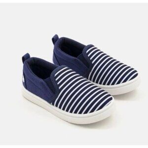 NIB Lucky Brand Toddlers Boy Benjamin Slip On Casual Shoes Navy Blue White US 5